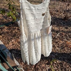 Juicy Couture Cream Crochet Dress NWT